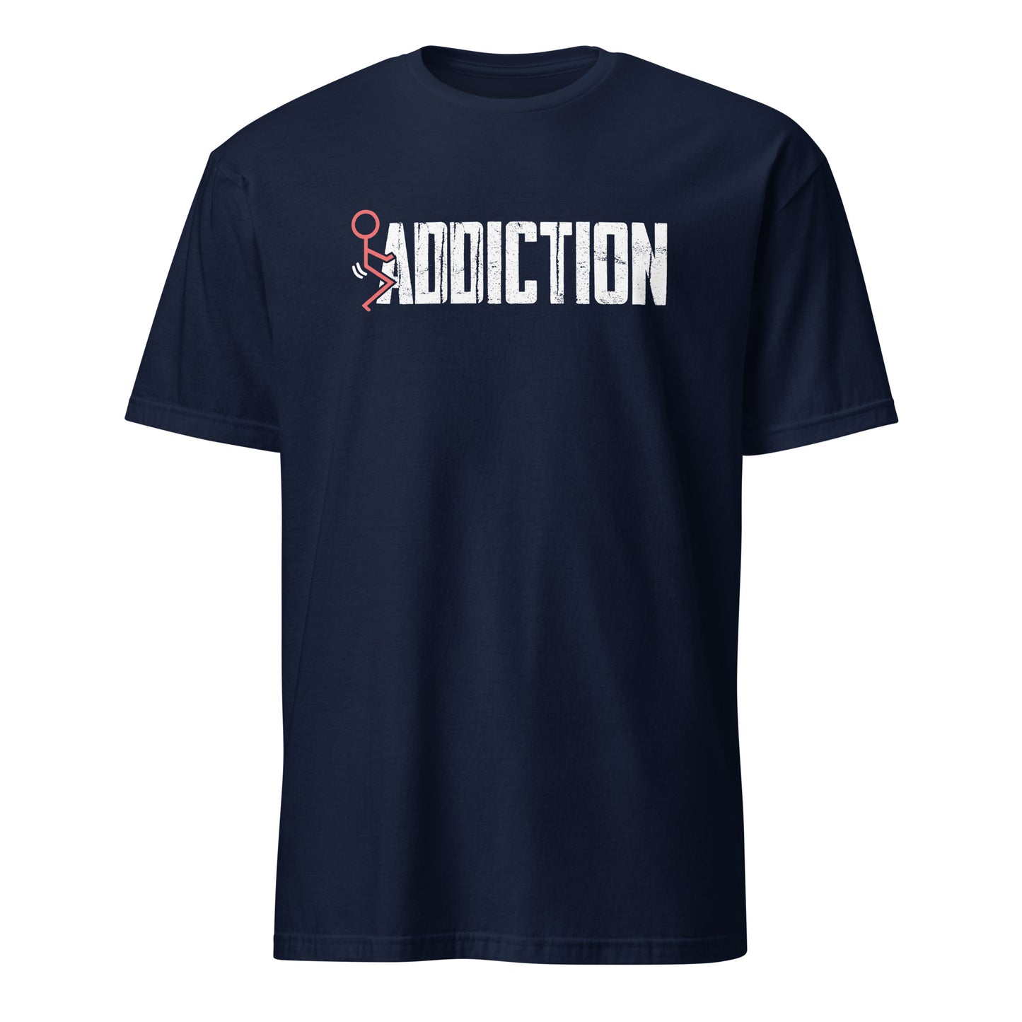 Fuck Addiction Premium Sober Apparel | T-shirt Navy