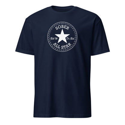 Sober All-Star Premium Sober Apparel | T-shirt Navy