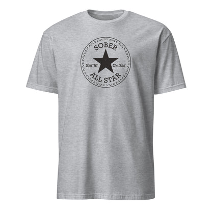 Sober All-Star Premium Sober Apparel | T-shirt Sports Grey