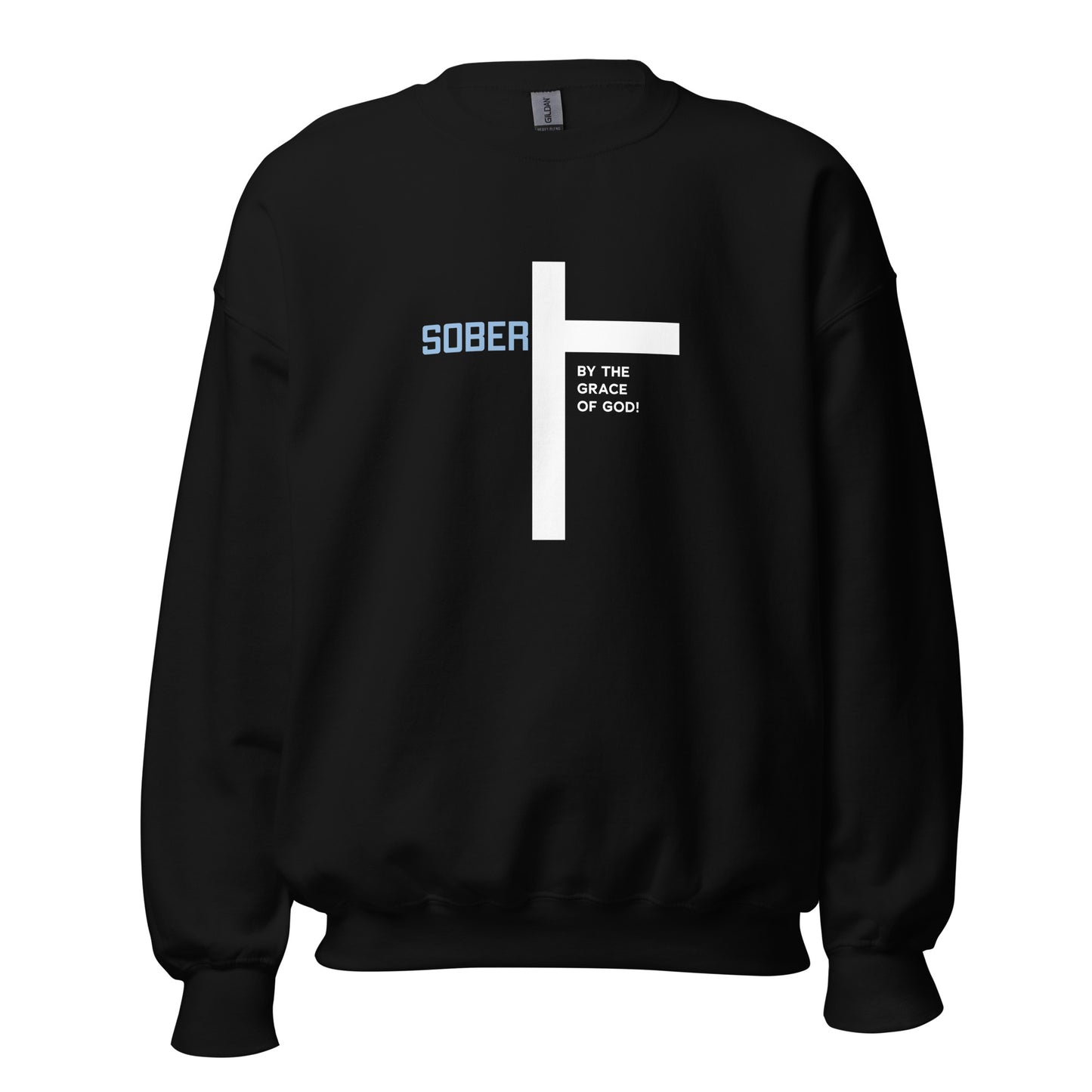 Sober By The Grace Of God Premium Sober Apparel Sweatshirt Black