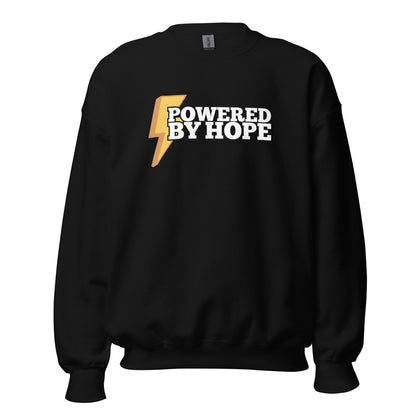 Powered By Hope Premium Sober Apparel Sweatshirt Black