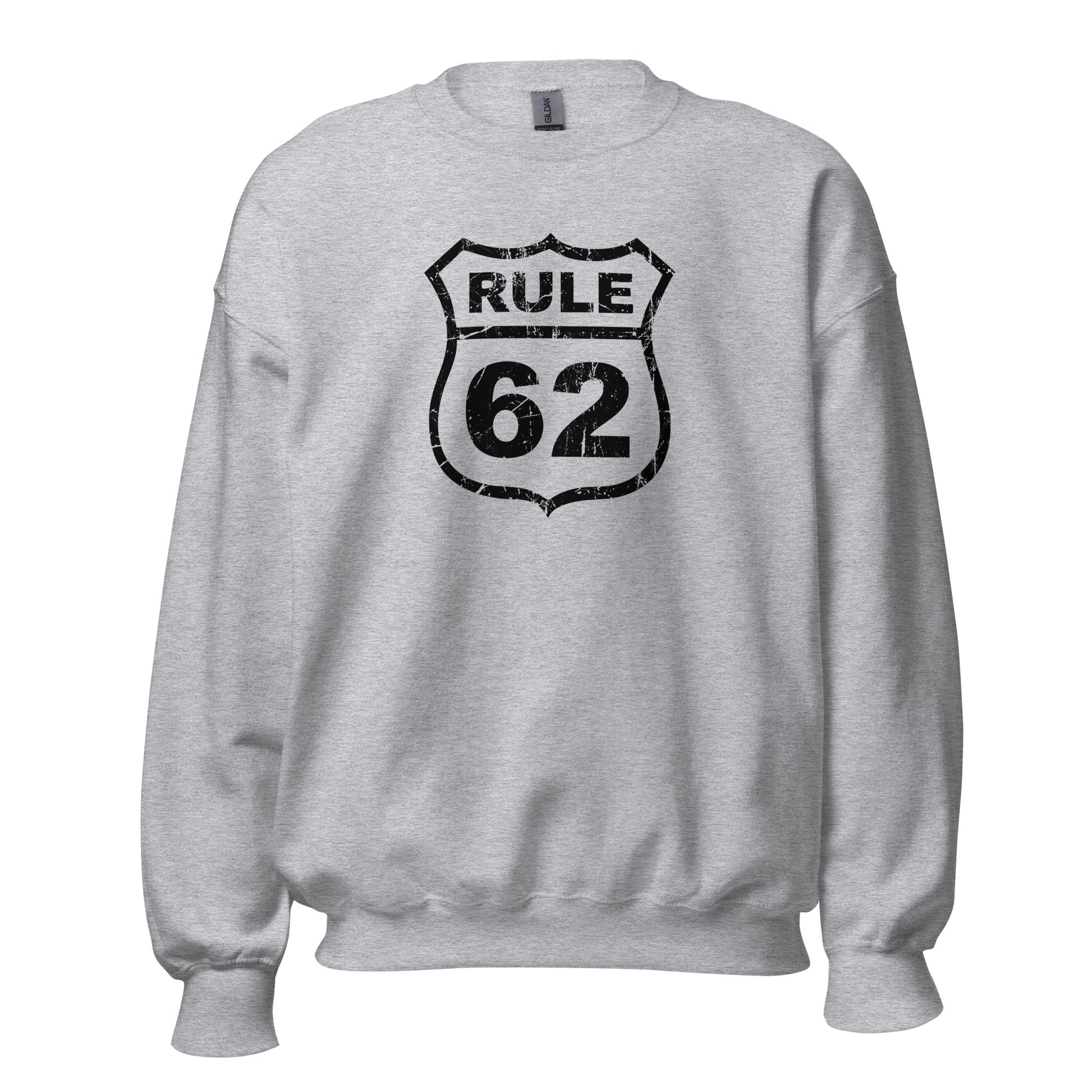 Rule 62 Premium Sober Apparel Sports Grey Sweatshirt