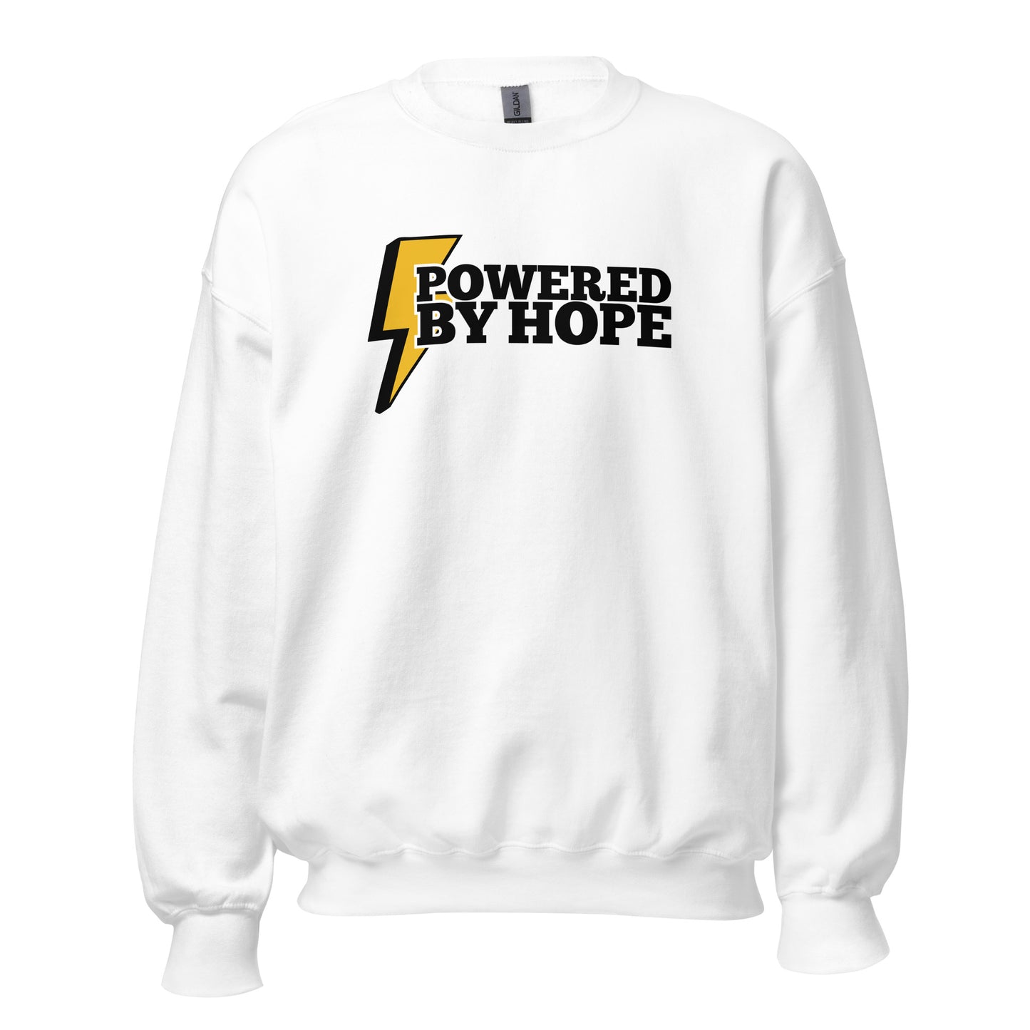 Powered By Hope Premium Sober Apparel Sweatshirt White