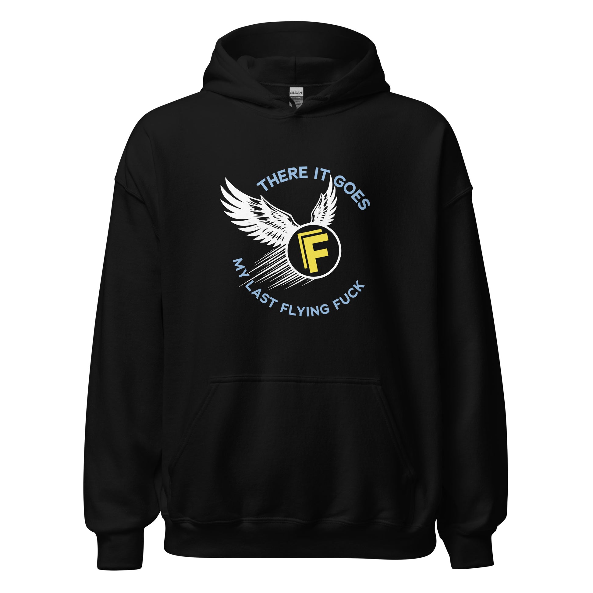 There It Goes - My Last Flying Fuck Premium Sober Apparel Black Hoodie
