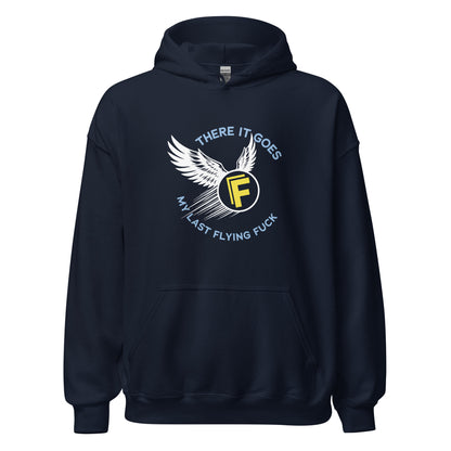 There It Goes - My Last Flying Fuck Premium Sober Apparel Navy Hoodie