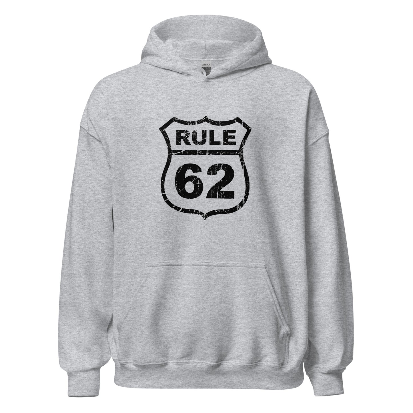 Rule 62 Premium Sober Apparel Sports Grey Hoodie