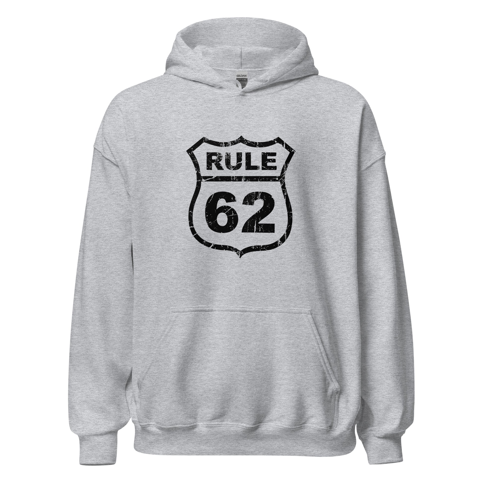 Rule 62 Premium Sober Apparel Sports Grey Hoodie