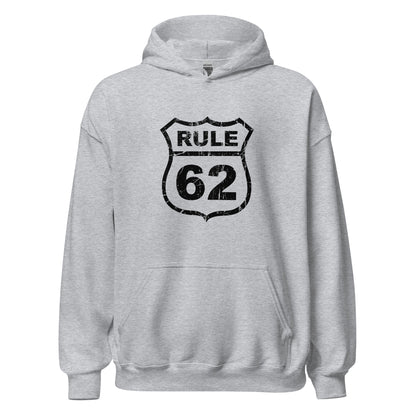 Rule 62 Premium Sober Apparel Sports Grey Hoodie