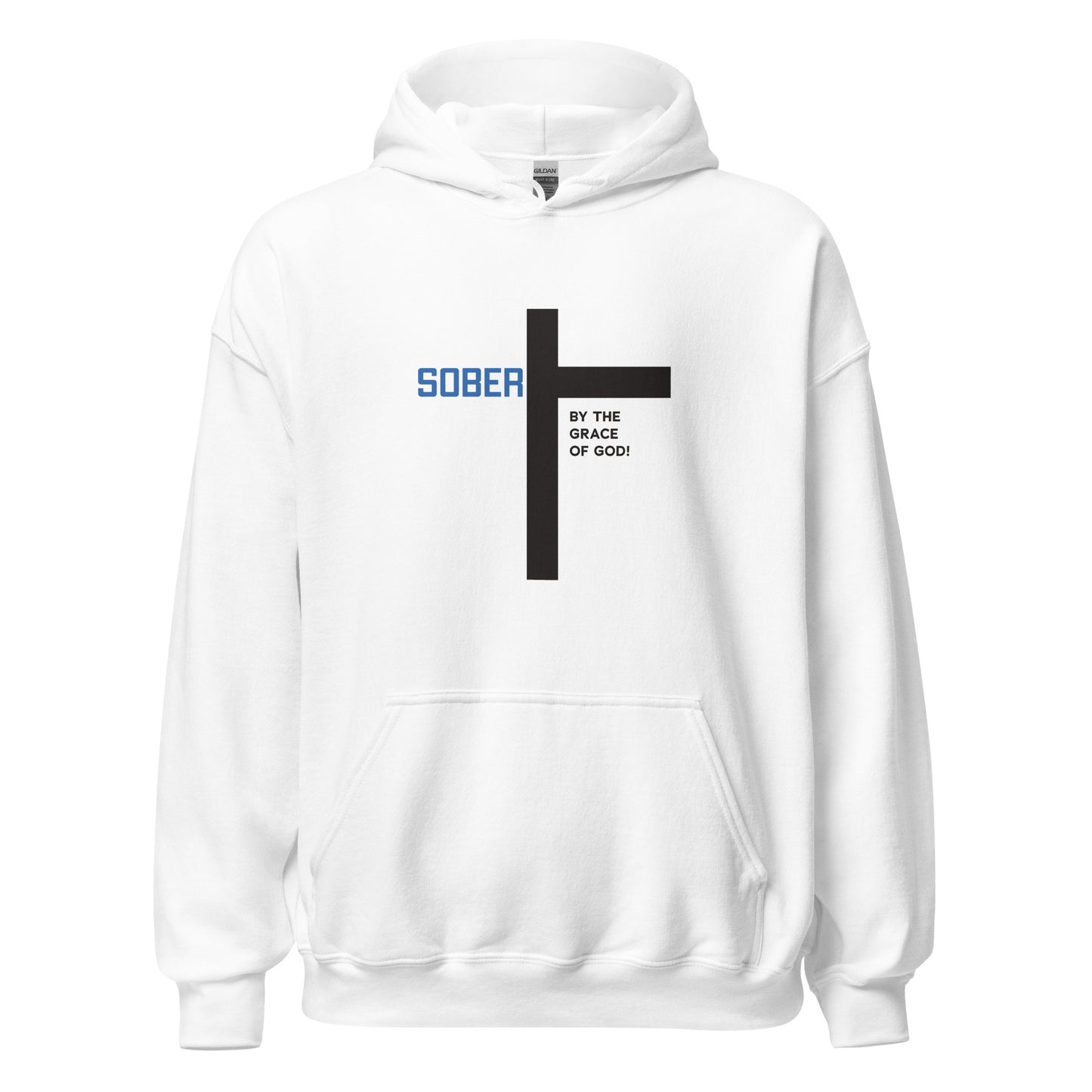 Sober By The Grace Of God Premium Sober Apparel Hoodie White