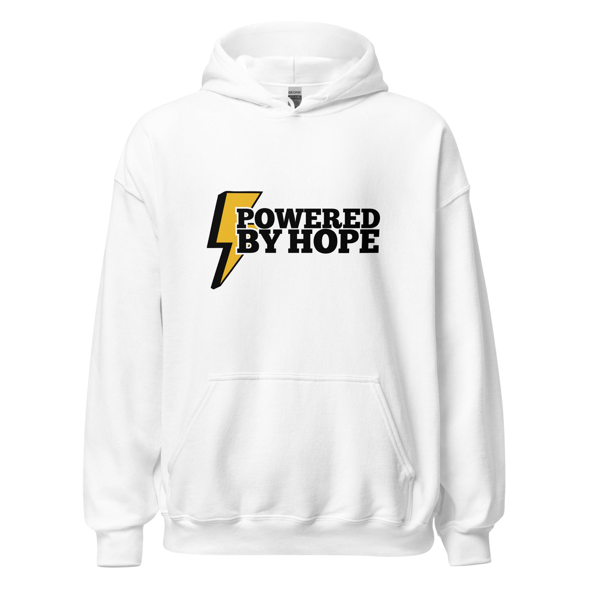 Powered By Hope Premium Sober Apparel Hoodie White