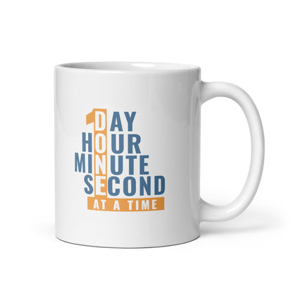 1 Day Hour Minute Second At A Time Sobriety Gifts Mug