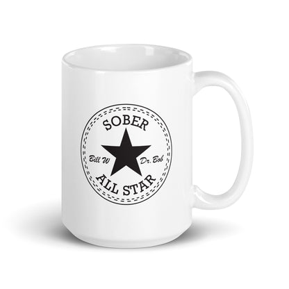 Sober All-Star Addiction Recovery Sobriety Gifts Mug